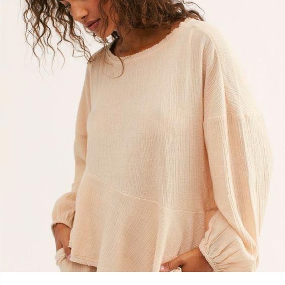 RARE Free People SET Aloha Autumn Tunic Top Asymmetrical Endless Summer Pants - Picture 2 of 6